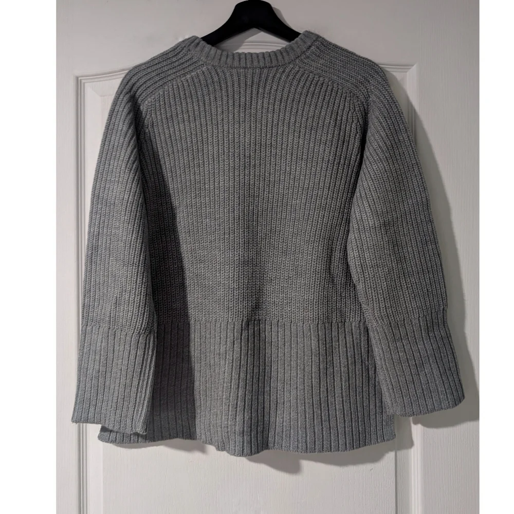 NEW Zara | Heavy Knit V Neck Sweater - Picture 5 of 10